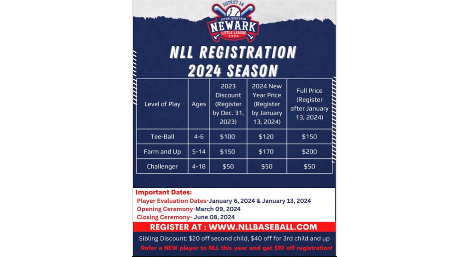 NLL 2024 Registration 